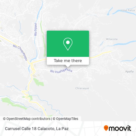 Mapa de Carrusel Calle 18 Calacoto