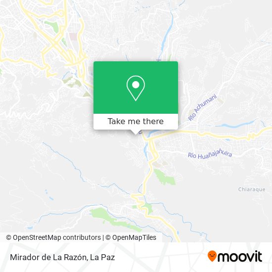 Mirador de La Razón map