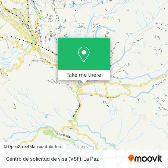 Centro de solicitud de visa (VSF) map