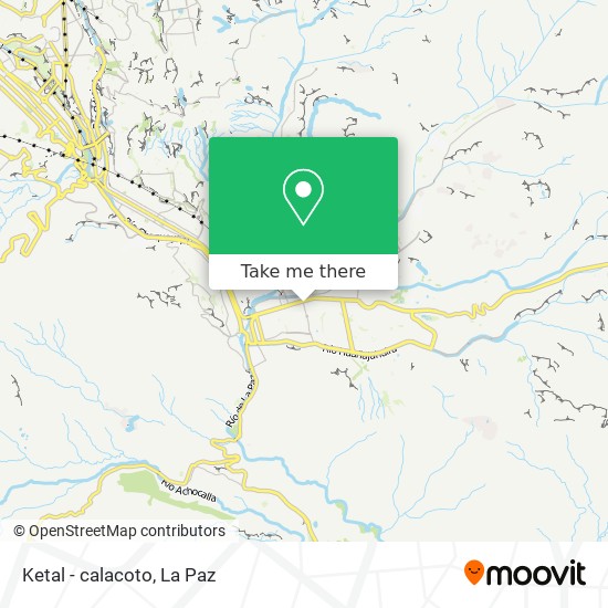 Ketal - calacoto map