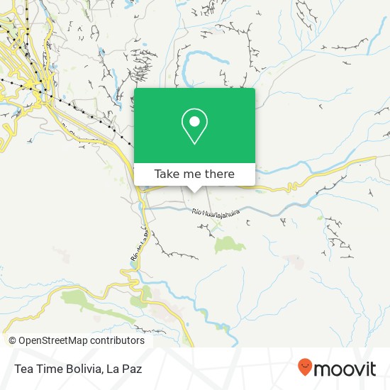 Tea Time Bolivia map
