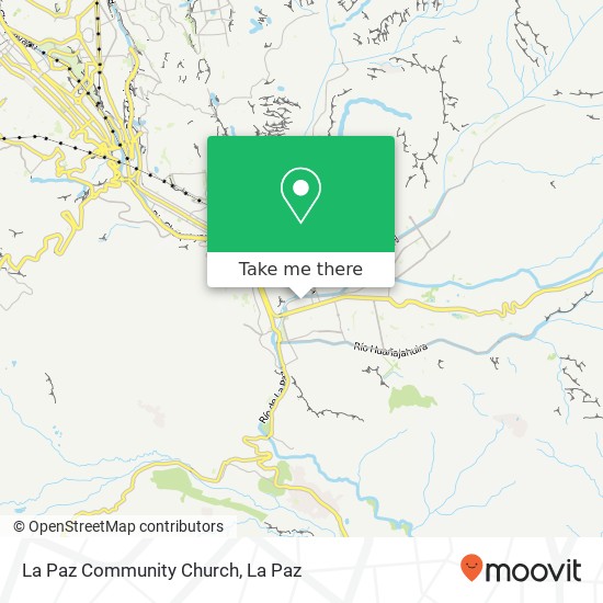 La Paz Community Church map