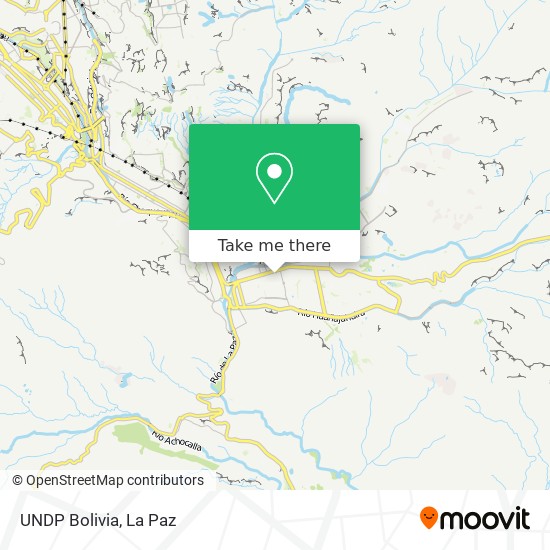 UNDP Bolivia map