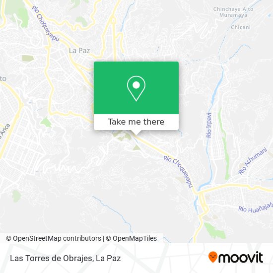 Las Torres de Obrajes map