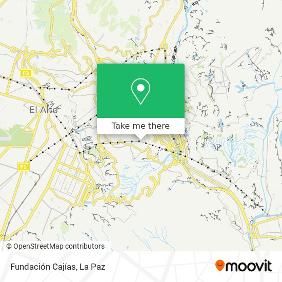 Fundación Cajías map