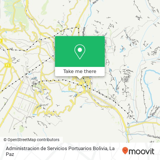 Administracion de Servicios Portuarios Bolivia map