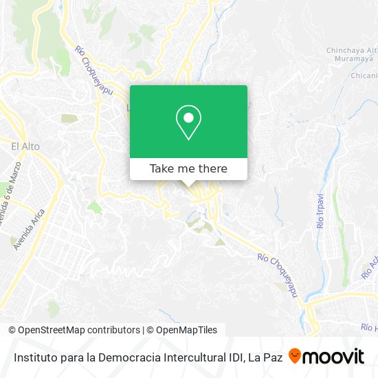 Instituto para la Democracia Intercultural IDI map