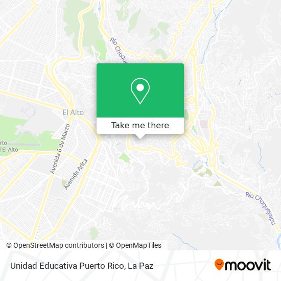 Mapa de Unidad Educativa Puerto Rico