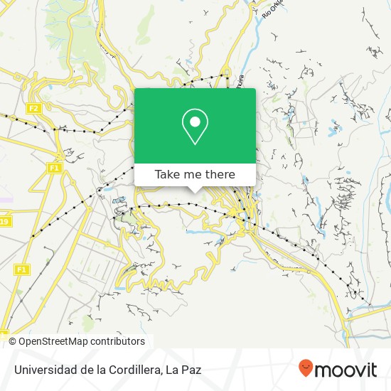 Universidad de la Cordillera map