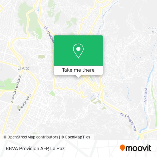 BBVA Previsión AFP map