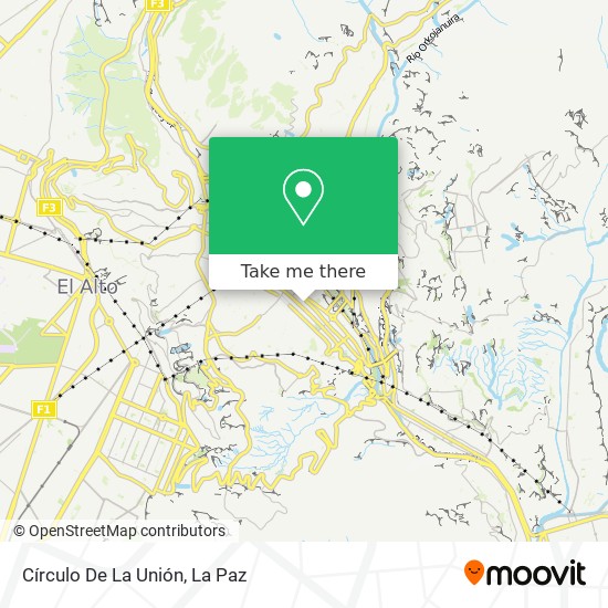 Círculo De La Unión map