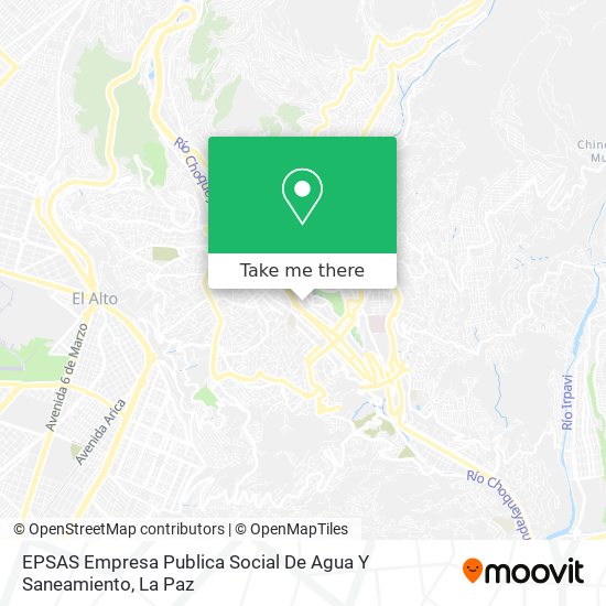 EPSAS Empresa Publica Social De Agua Y Saneamiento map