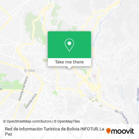 Red de Información Turística de Bolivia INFOTUR map