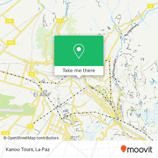 Kanoo Tours map