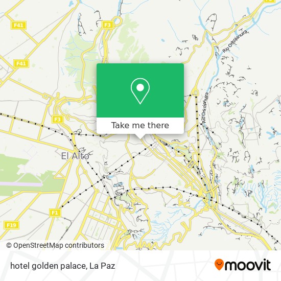 Mapa de hotel golden  palace