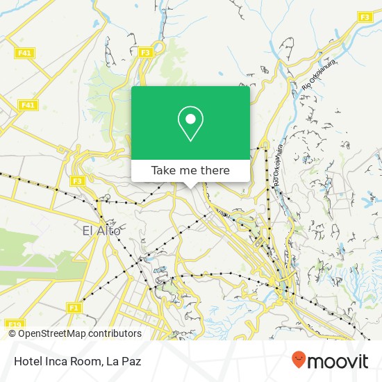 Hotel Inca Room map
