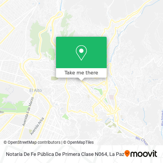 Notaría De Fe Pública De Primera Clase N064 map