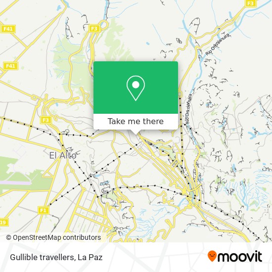 Gullible travellers map