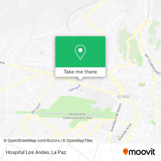 Hospital Los Andes map