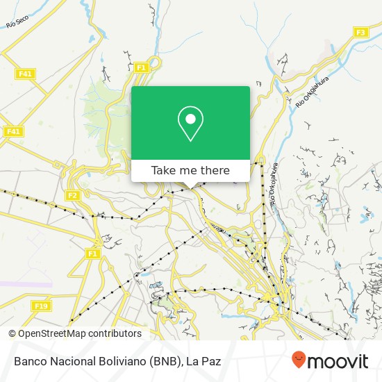 Mapa de Banco Nacional Boliviano (BNB)