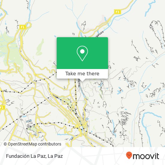 Fundación La Paz map