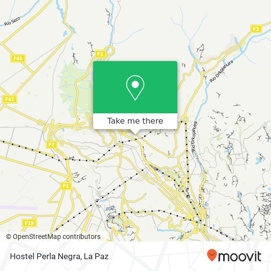 Hostel Perla Negra map