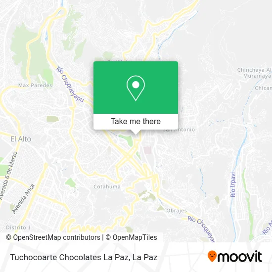 Tuchocoarte Chocolates La Paz map