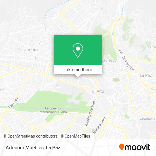 Artecom Muebles map