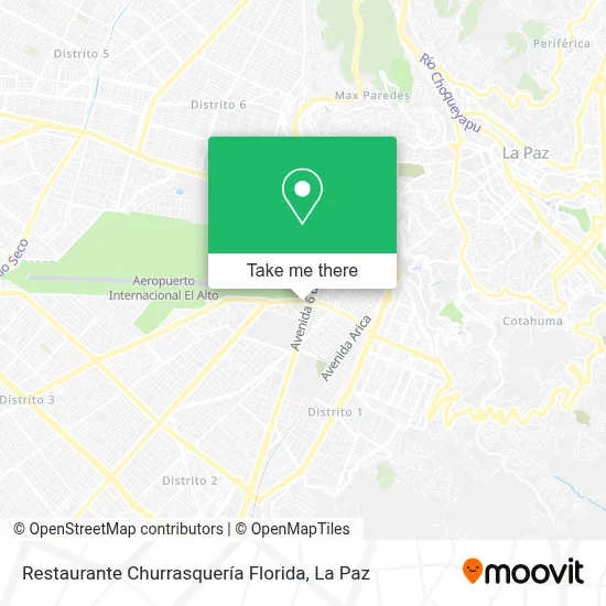 Restaurante Churrasquería Florida map