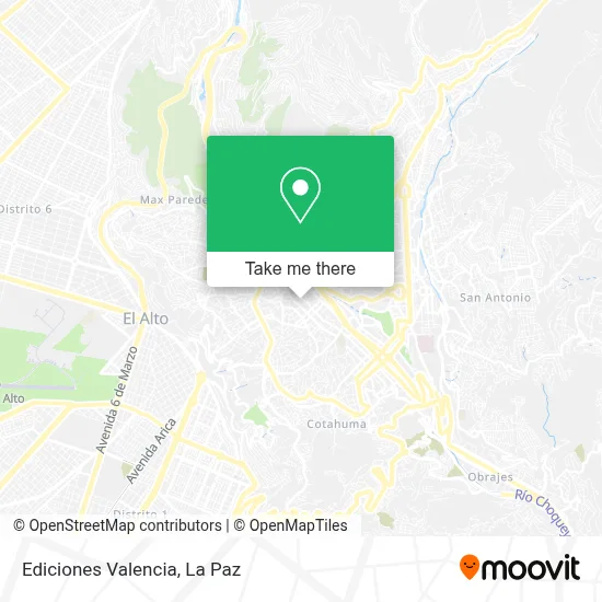 Ediciones Valencia map