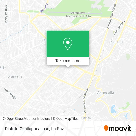 Distrito Cupilupaca Iasd map