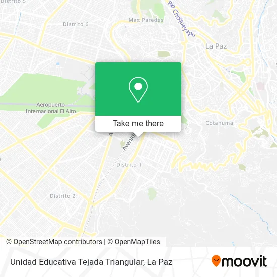 Unidad Educativa Tejada Triangular map