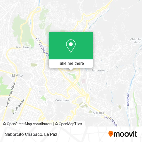 Saborcito Chapaco map
