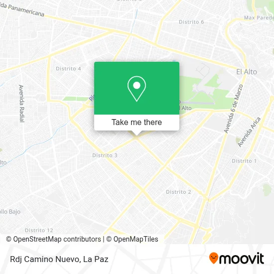 Rdj Camino Nuevo map