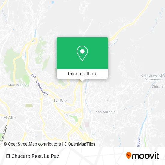 El Chucaro Rest map