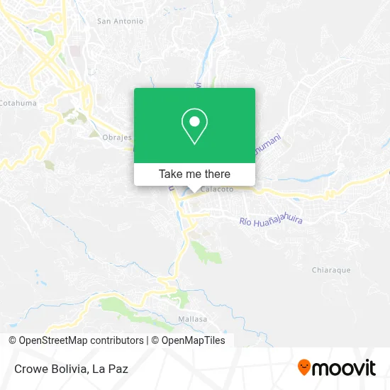 Crowe Bolivia map