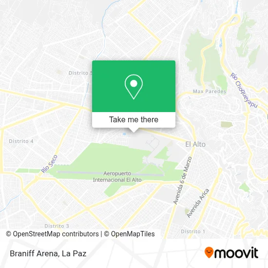 Braniff Arena map