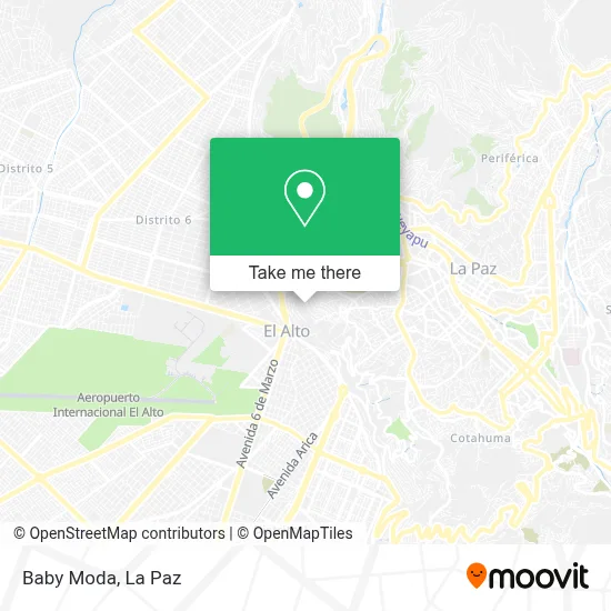 Baby Moda map