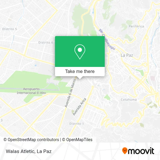 Walas Atletic map