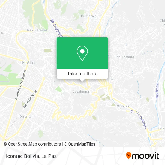Icontec Bolivia map