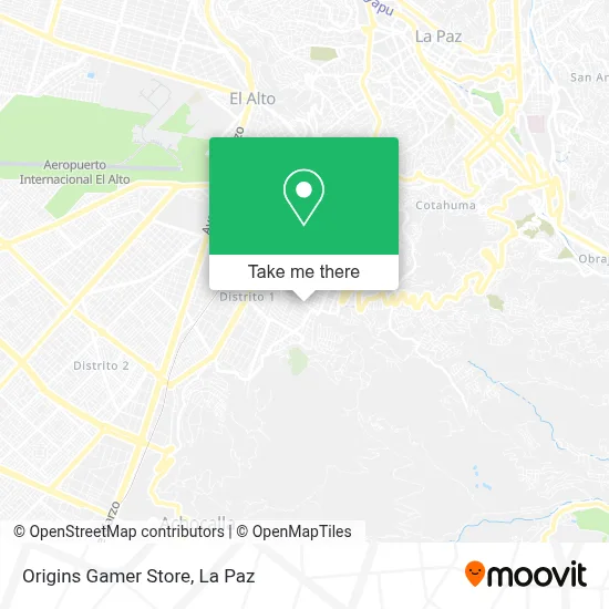 Origins Gamer Store map