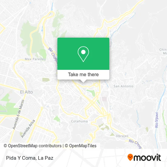Pida Y Coma map