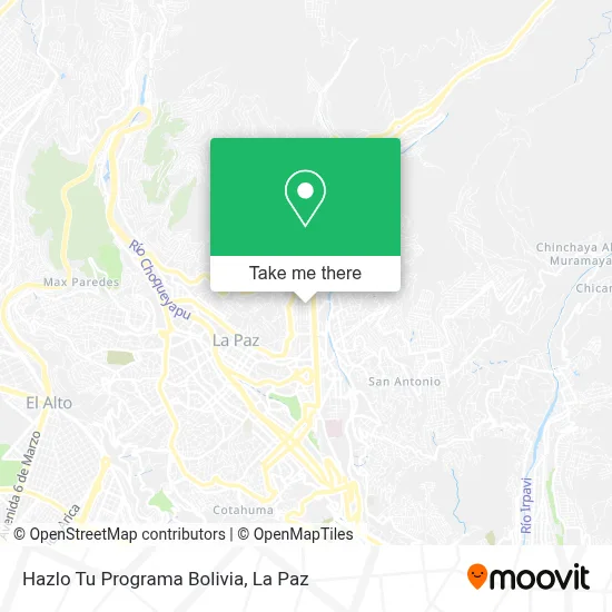 Hazlo Tu Programa Bolivia map