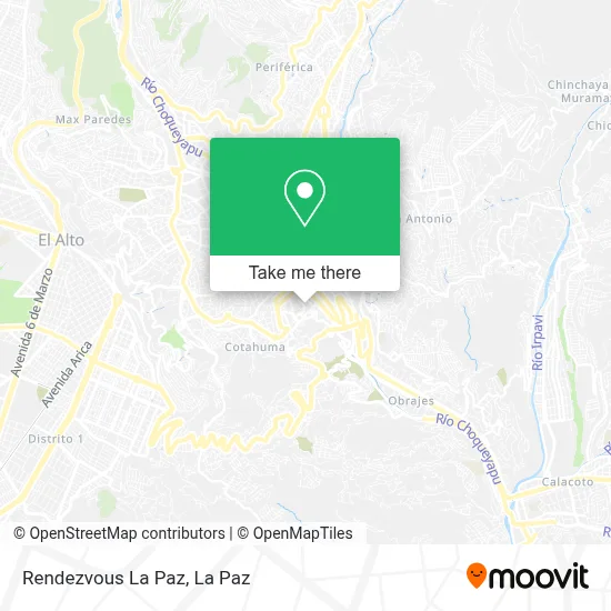 Rendezvous La Paz map