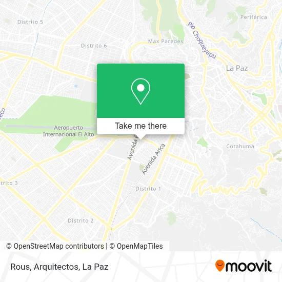 Rous, Arquitectos map