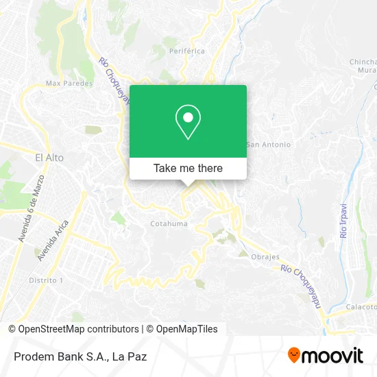 Prodem Bank S.A. map
