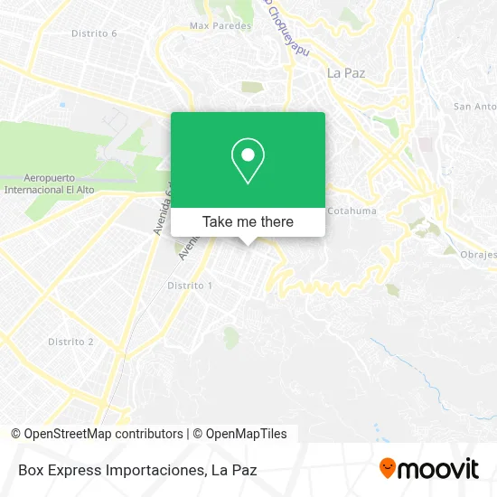 Box Express Importaciones map