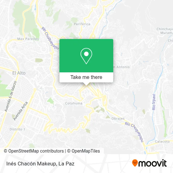 Inés Chacón Makeup map