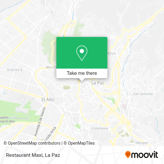 Restaurant Maxi map