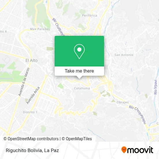 Riguchito Bolivia map